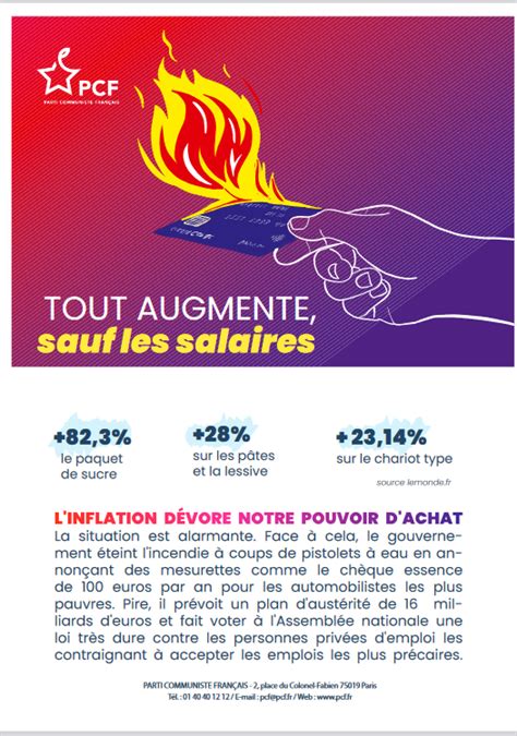 Tout Augmente Sauf Les Salaires Se Battre Et Manifester Le 13