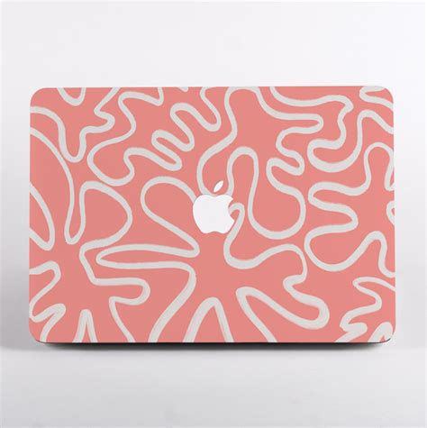 Abstract Flowers Macbook Case Dessi Designs Dessi Designs