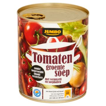 Jumbo Tomaten Groente Soep Met Vermicelli En Soepballen Ml Bestellen