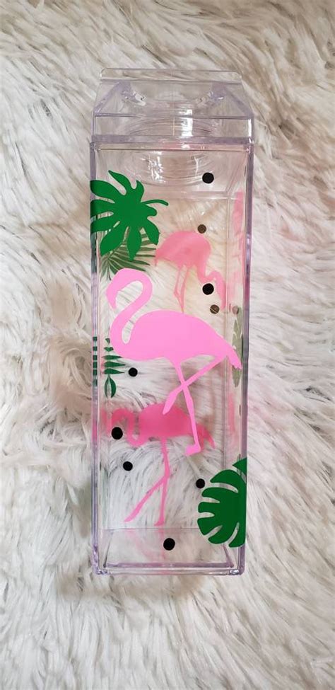 Flamingo milk carton | Etsy