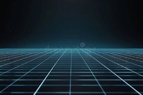 Horizontal Gridlines Light Blue On Black Background For Web Design