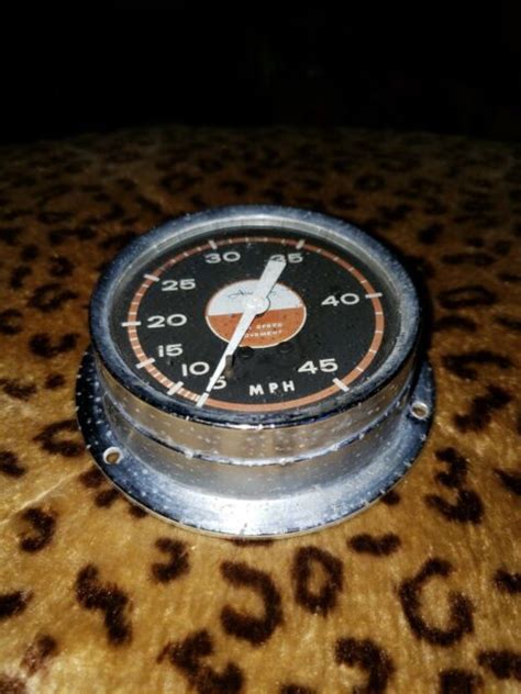 Vintage Airguide Boat Speedometer Sea Speed Marine 45 Mph For Sale Online Ebay