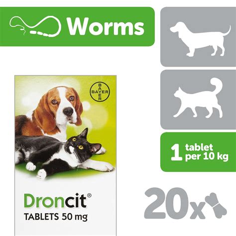 Droncit Tablets For Cats And Dogs 20 Pack 20 Pack Uk