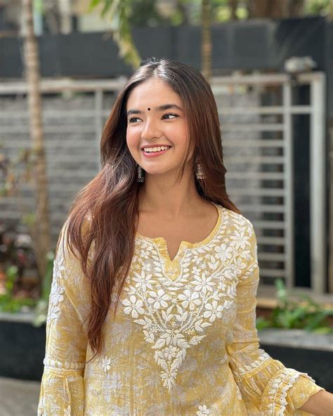 Photos Anushka Sen Shares Photos In Yellow On The Occasion Of Vasant