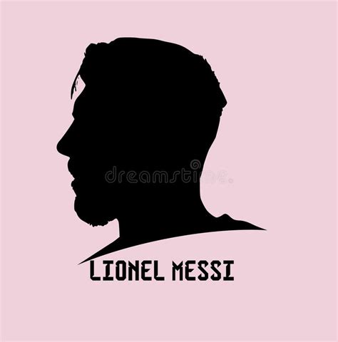 Lionel messi en silhouette ilustración del vector Ilustración de