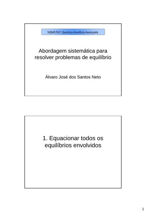 Pdf Ac Abordagem Sistem Tica Para Resolver Problemas De Equil Brio