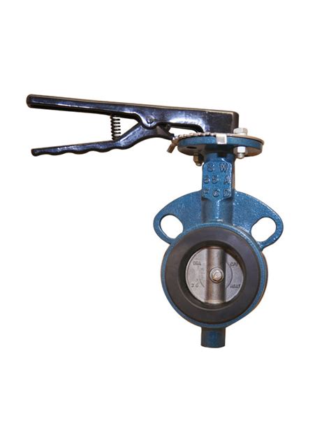 Wafer Type Cast Iron Rubber Seat Water Type Butterfly Valve China