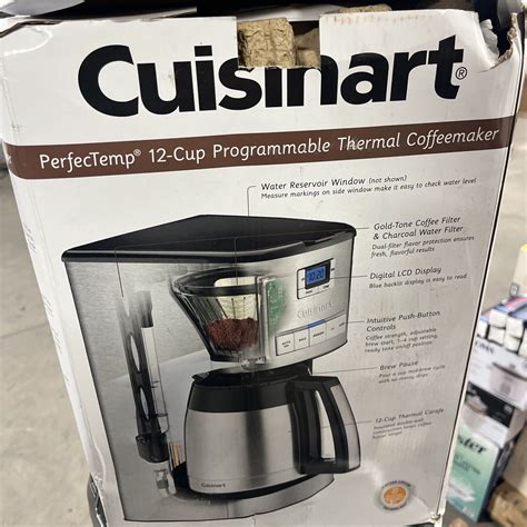 Cuisinart Dcc 3850tg 12 Cup Programmable Thermal Coffeemaker Silver 86279167637 Ebay