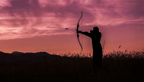 Silhouette Archery Wallpaper