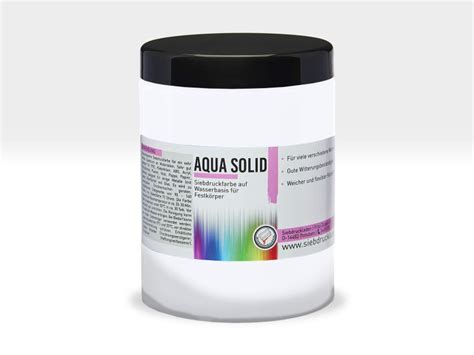 Siebdruck Fachhandel F R Profis Und Einsteiger Aqua Solid Wei