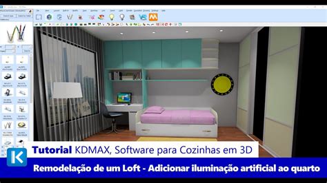 Remodelação de um Loft no KDMAX 50 Como Adicionar Iluminação