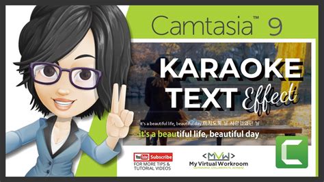 Camtasia 9 Tutorial How To Create Karaoke Text Effect Youtube