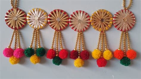 Easy Diwali Door Hanging Toran Making From Woolen Door Hanging Design