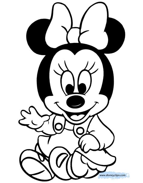 coloriage minnie bébé à imprimer gratuit 123Dessins Source 1 des