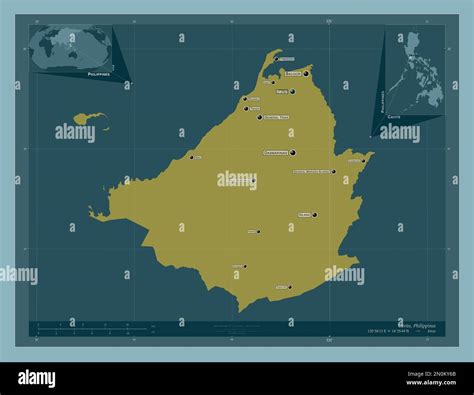 Cavite Province Of Philippines Solid Color Shape Locations And Names