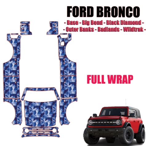 2021 2023 Ford Bronco Precut Paint Protection Kit Full Wrap Vehicle