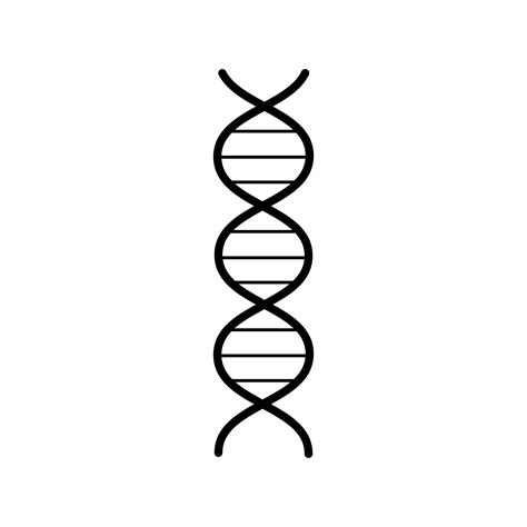 Medical Pharmaceutical Abstract Dna Gene Helix Simple Black And White