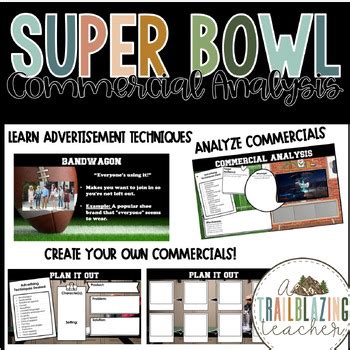 Super Bowl Commercial Analysis by A Trailblazing Teacher | TPT