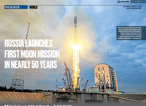 Russia Launches First Moon Mission In Nearly 50 Years Pressreader