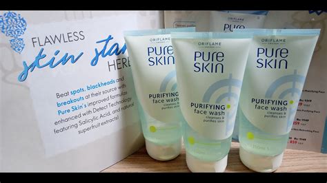 Oriflame Pure Skin Purifying Face Wash Review Youtube