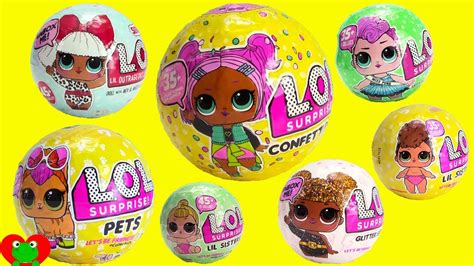 LOL Surprise Dolls Confetti Pop Series 3 Glitter Pets Lil Sisters