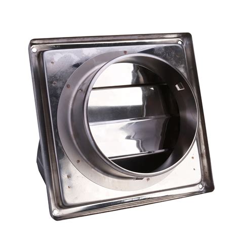 Stainless Steel External Wall Air Vent Extractor Grille No Return Flaps 125mm 5 5055516270039