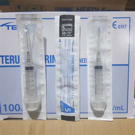 Jual Syringe Cc Ml Terumo With Needle G Spuit Terumo Ml Box Isi