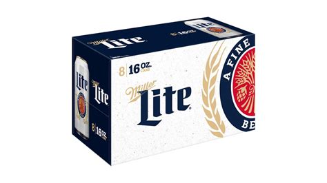 Miller Lite Beer Cans (16 oz x 8 ct) | Wolverine Lake Party Store