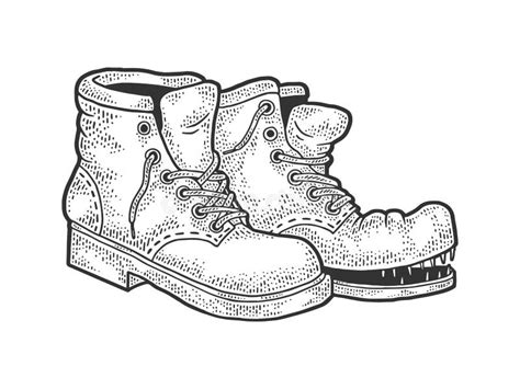 Old boots retro cartoon stock illustration. Illustration of artwork ...