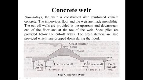 Irrigation And Design Hydraulic Structures Lecture Weir Barrage