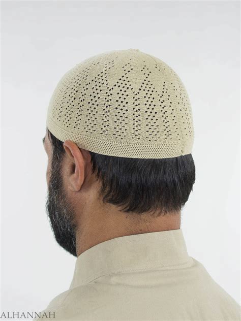 Traditional Knitted Cotton Kufi Me Alhannah Islamic Clothing