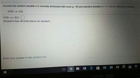 Solved Assume The Random Variable X Is Normally Distributed Chegg