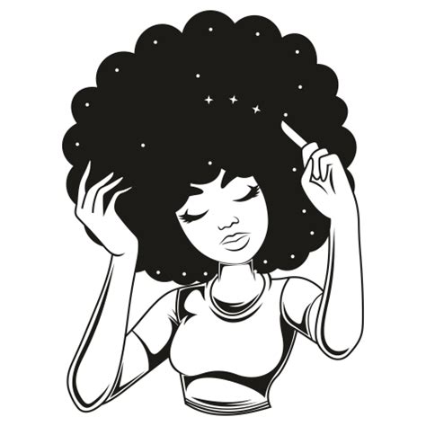 Afro Girl Vector