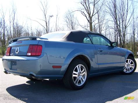 2005 Windveil Blue Metallic Ford Mustang Gt Premium Convertible 7965713 Photo 4