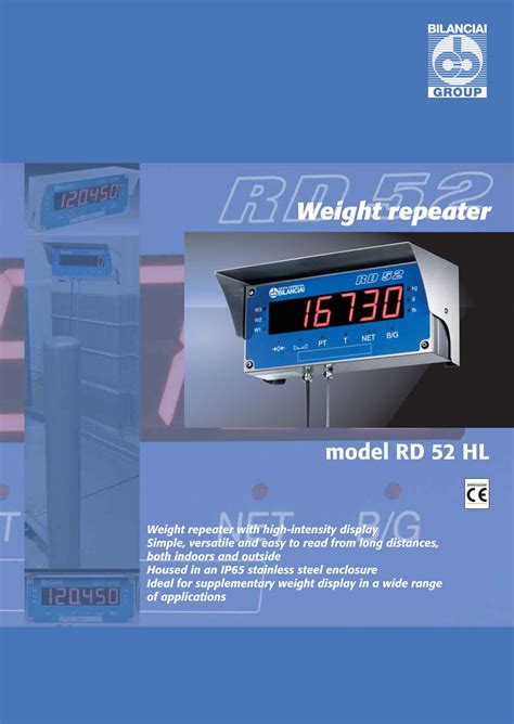 Rd Datasheet Weightron Bilanciai