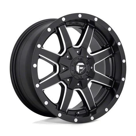 Fuel Wheels Bronco Maverick Matte Black Milled 6 Lug Wheel 20x10 12mm Offset D53820009850 21