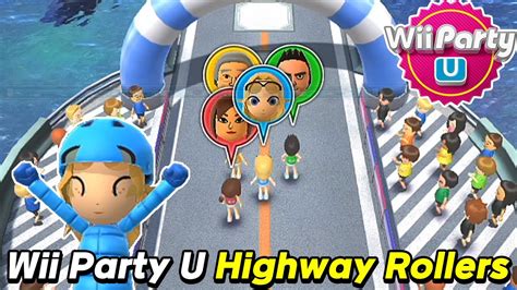 Wii Party U Highway Rollers Gameplay Zelda Vs Se Youung Vs Guillermo Vs