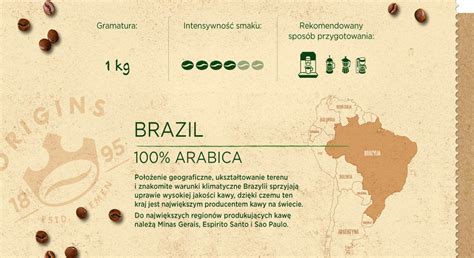 JACOBS Origins Brazil Bright Rounded Arabica 2 X 1 Kg Kawa Ziarnista