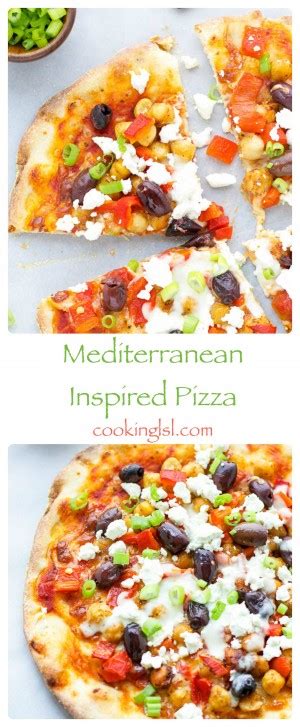 Mediterranean Pizza With Feta Cheese