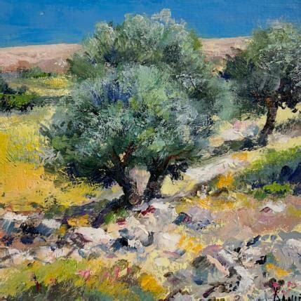 Peinture Andros Oliviers par Daniel Carré d artistes