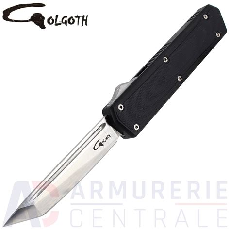 Couteau Automatique Golgoth G6 OTF G10 Armurerie Centrale