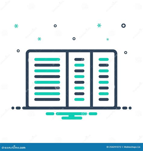 Icono De Mezcla Para Documento Acumulativo Y Aditivo Ilustraci N Del