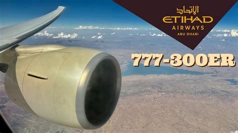 4K Etihad Airways 777 300ER Economy Class Rome FCO Abu Dhabi AUH