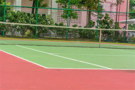 Green Tennis Court Stock Image Image Of Green Wimbledon 258762841