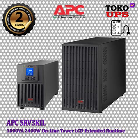 Promo UPS APC SRV3KIL 3000VA 2400W Easy UPS Online LCD External Battery