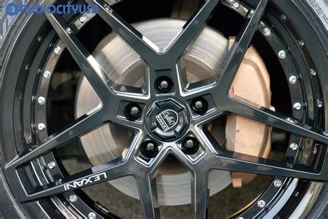 Staggered Lexani Wheels Spike Gloss Black For Lexus Gs