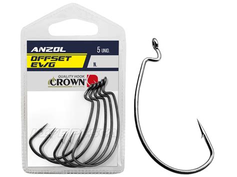 Anzol Crown Offset EWG N 7 0 5 Peças