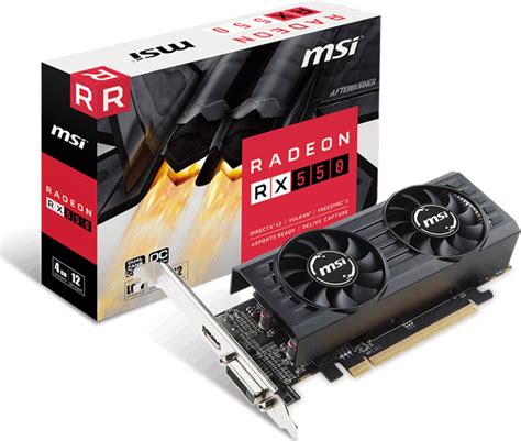 Msi Radeon Rx 550 4gb Lp Oc Skroutz Gr