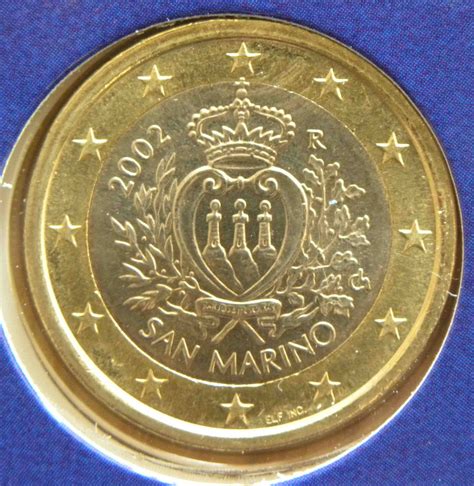 San Marino 1 Euro Coin 2002 Euro Coinstv The Online Eurocoins