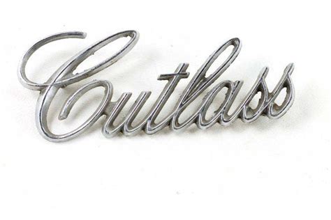 Vintage Oldsmobile Cutlass Emblem Script 1971 1972 1973 Oldsmobile Cutlass Vintage Vintage Items